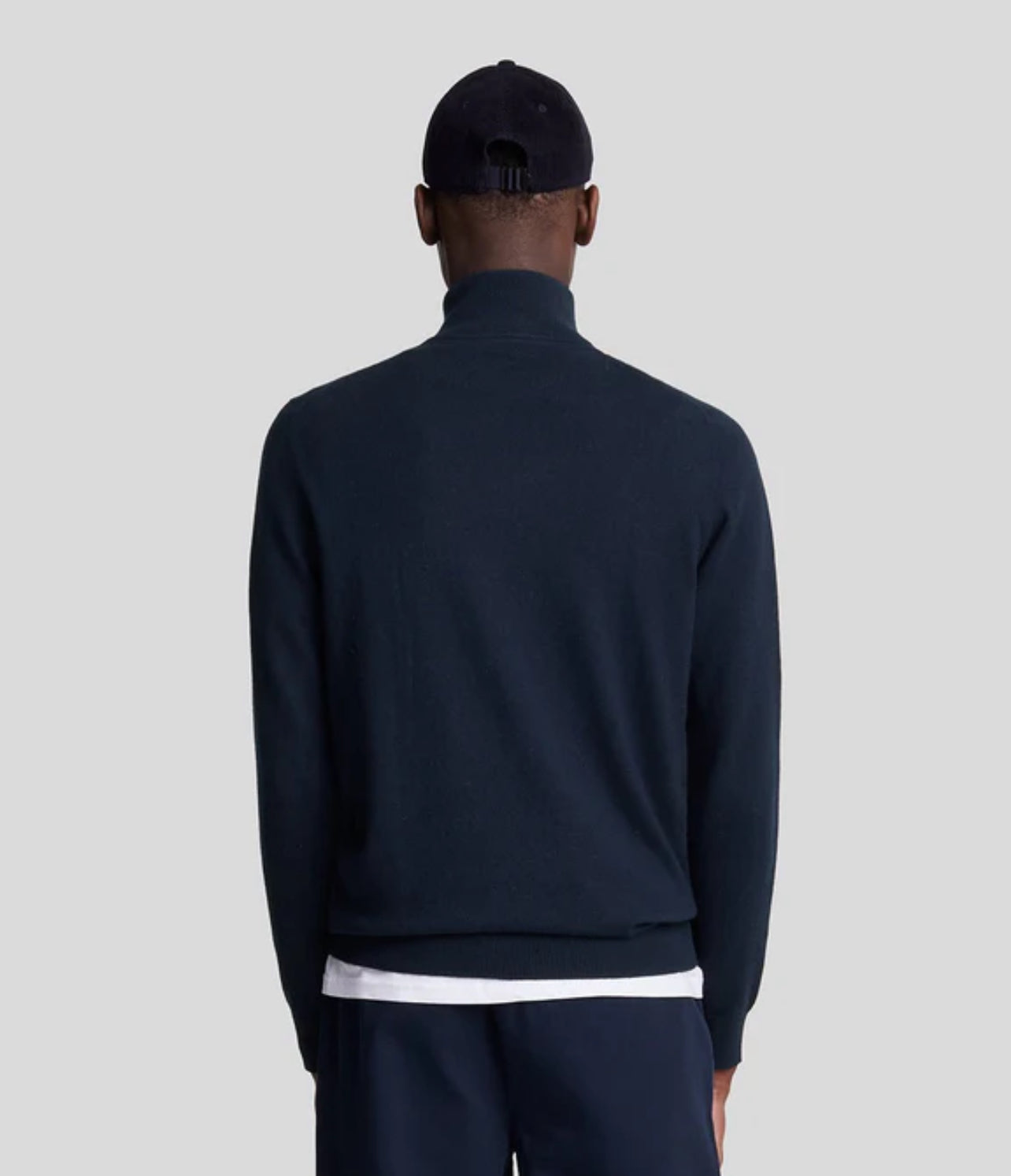 Cotton Merino Quarter Zip