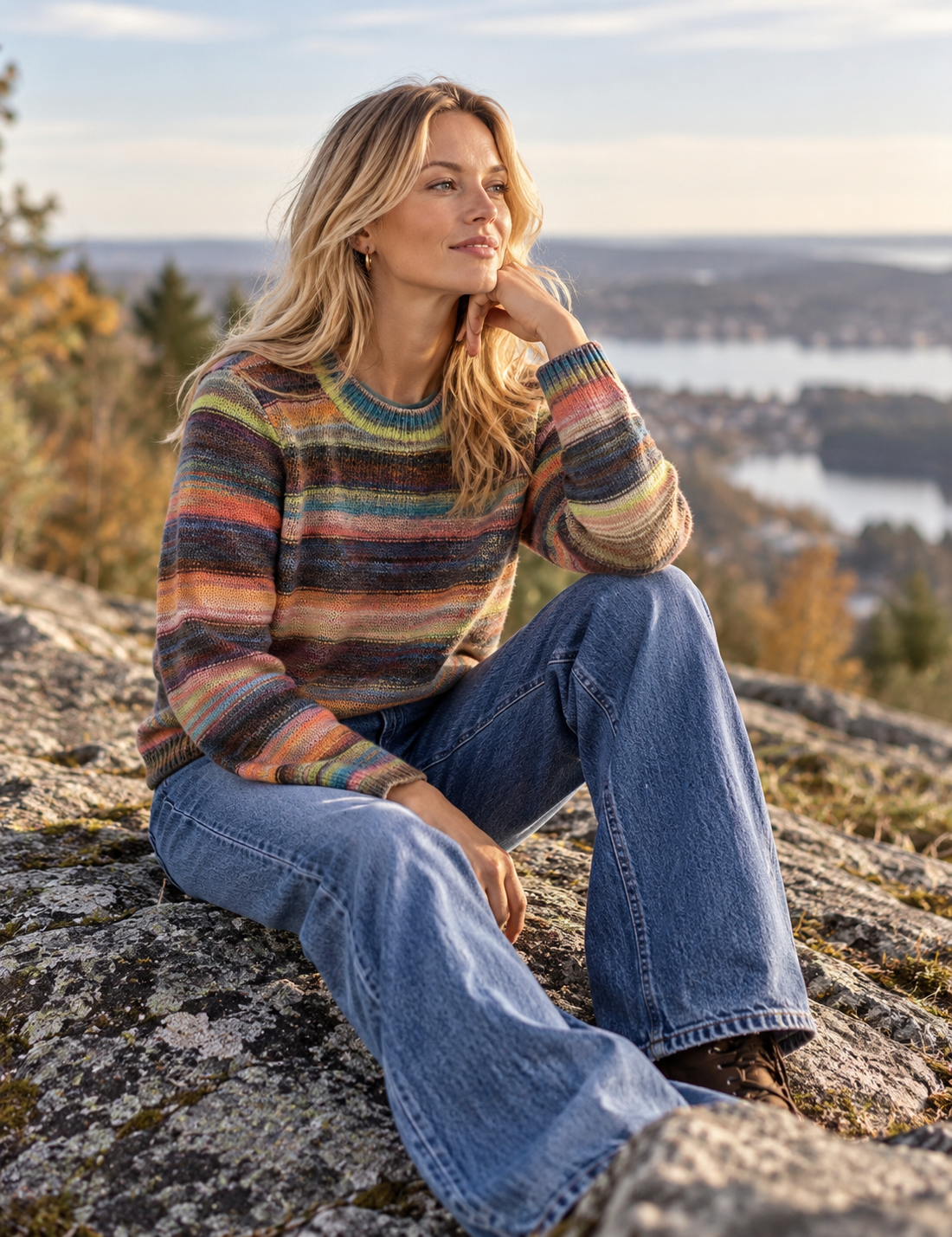 4409 Multicolour casual pullover