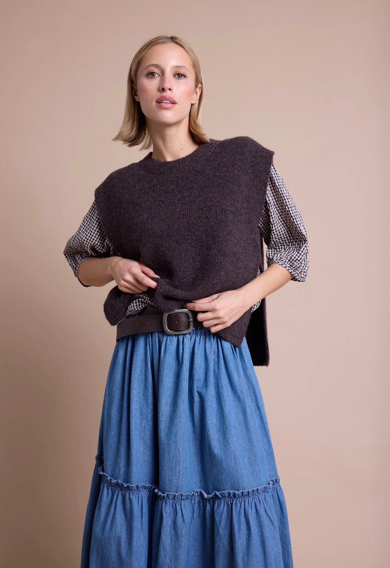 Dog strikket vest