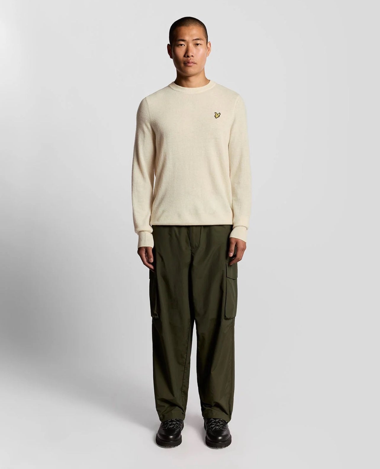 LAMBSWOOL BLEND CREW NECK JUMPER