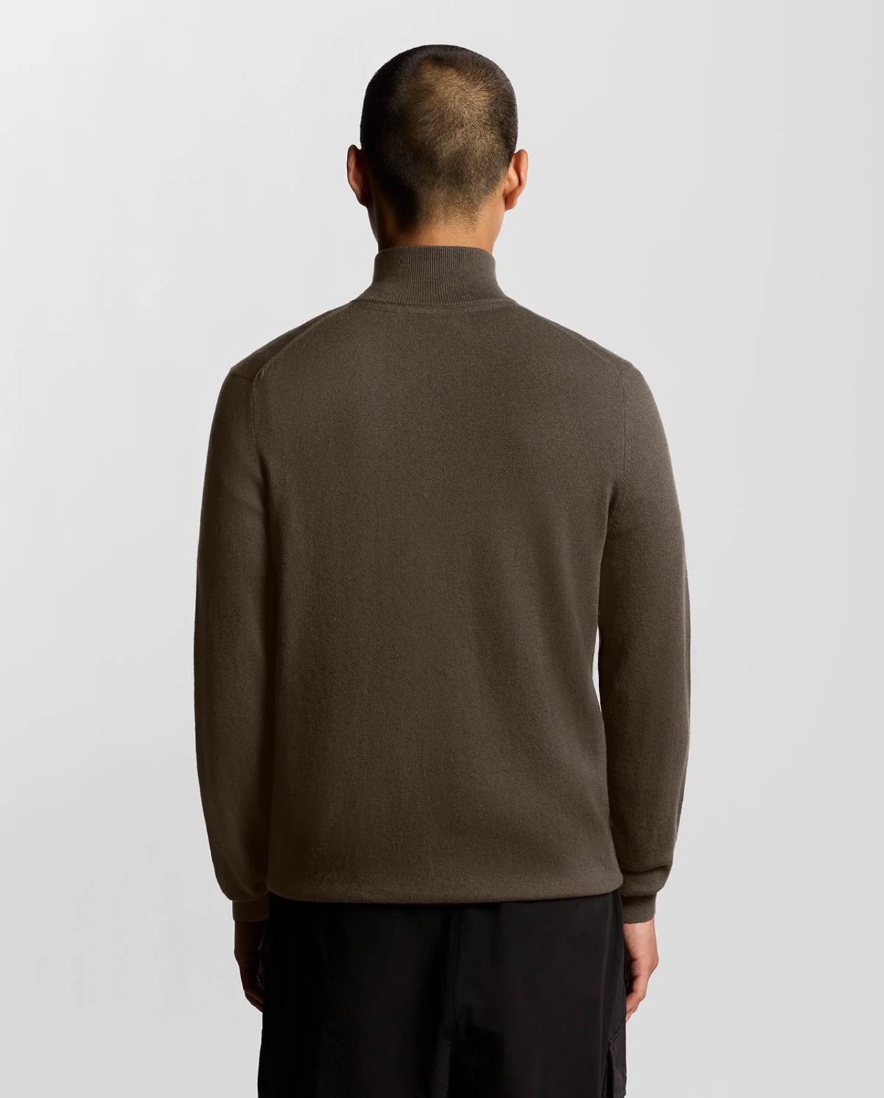 Cotton Merino Quarter Zip