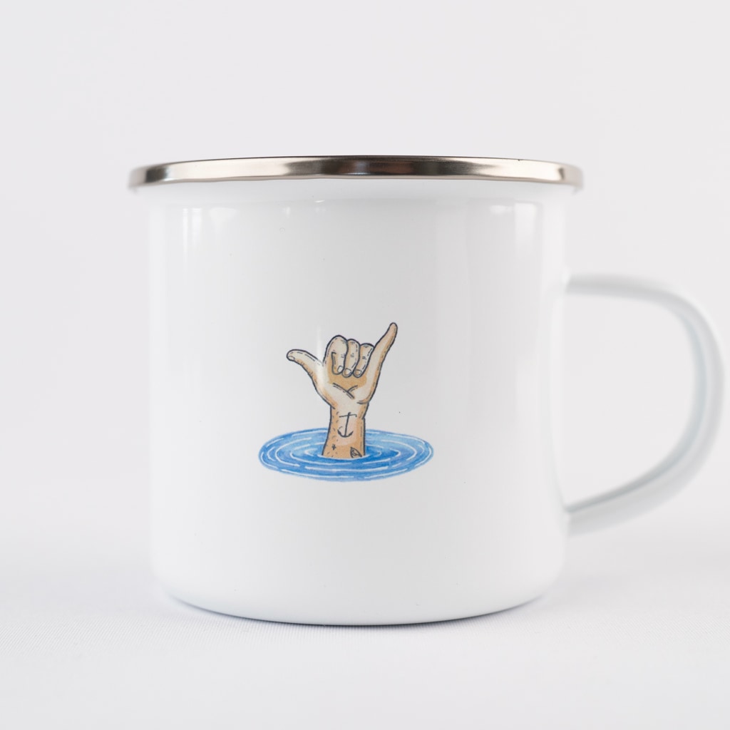 Shark Shaka Enamel Mug