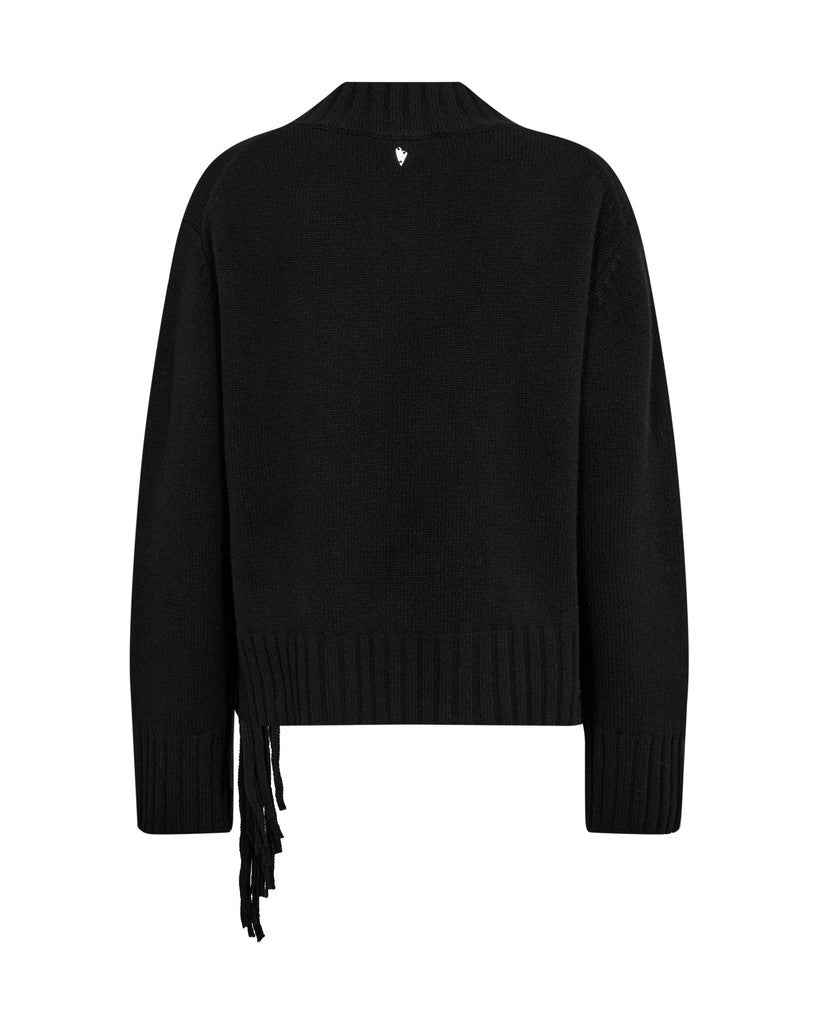 Mmeshala Fringe V-Neck Knit