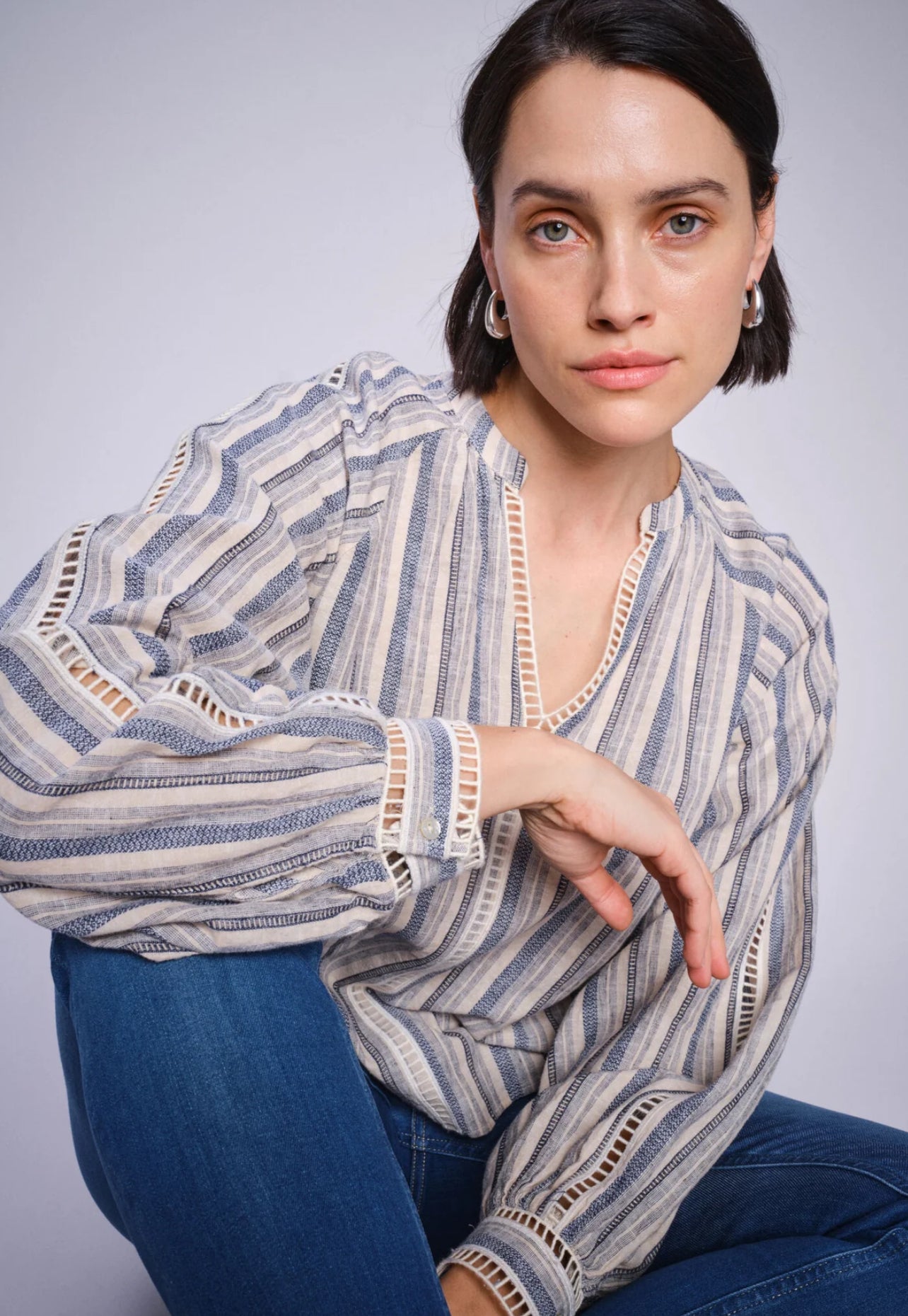 MM ZENIA LINEN BLOUSE