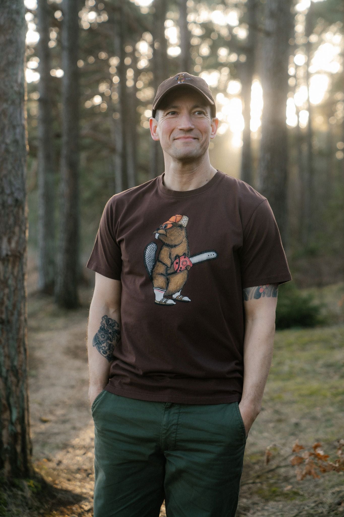 Beaver Timber Courd Cap