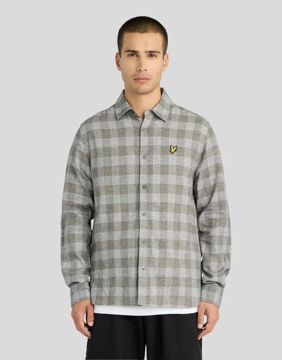 Static Check Flannel Shirt