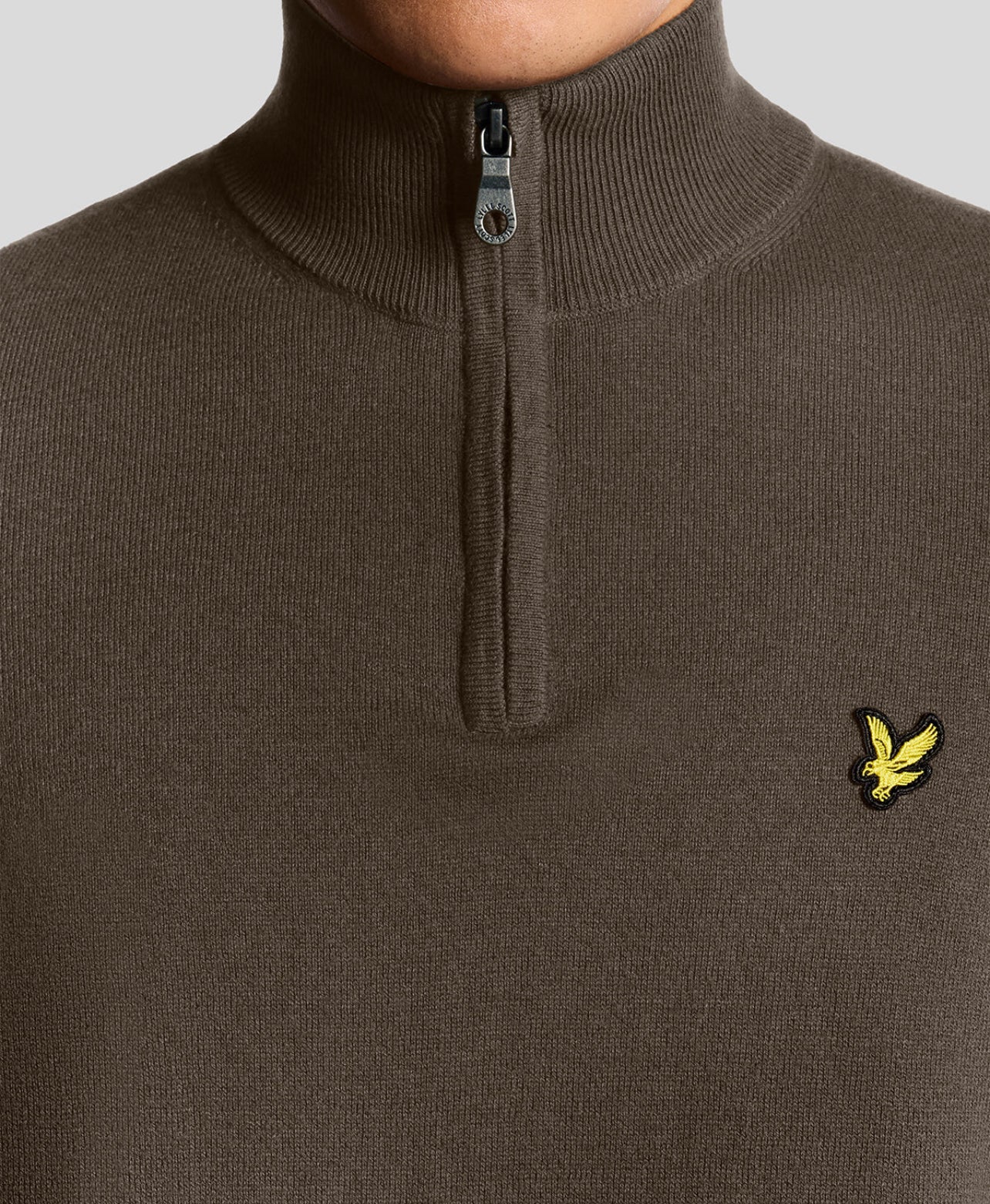 Cotton Merino Quarter Zip