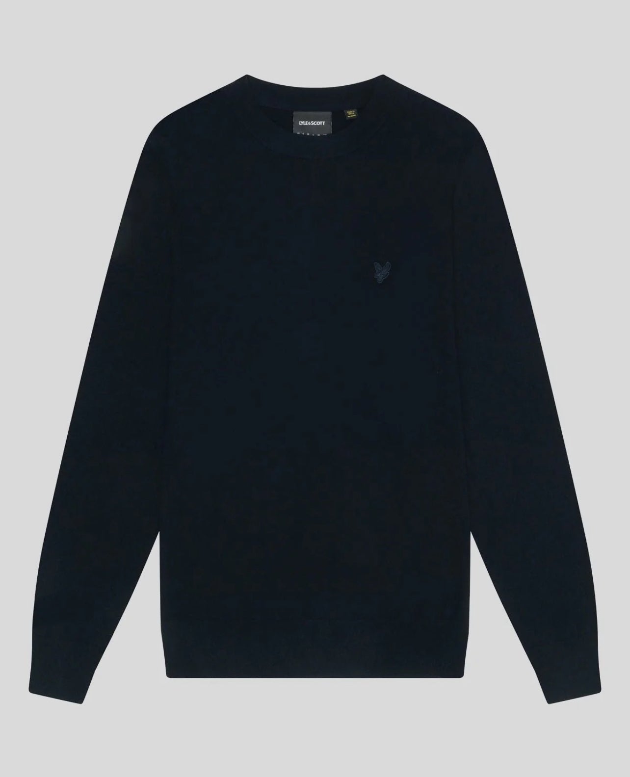 Tonal Eagle Lambswool Crew Neck