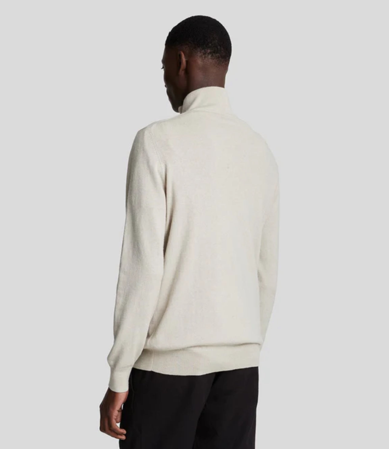 Cotton Merino Quarter Zip