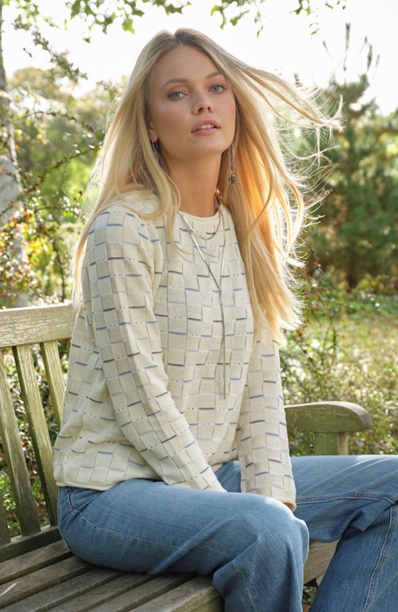 4240 Casual special striped Pullover