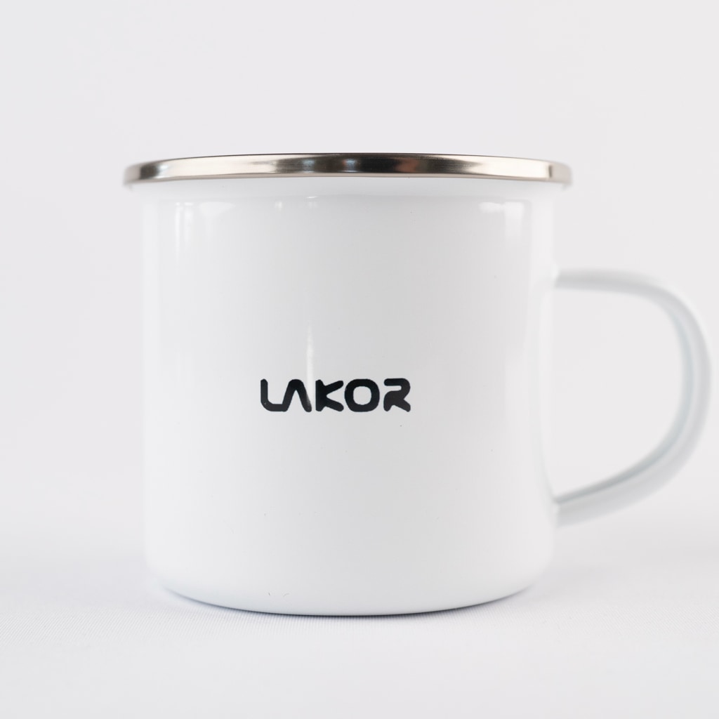 Flipping The Bird Enamel Mug