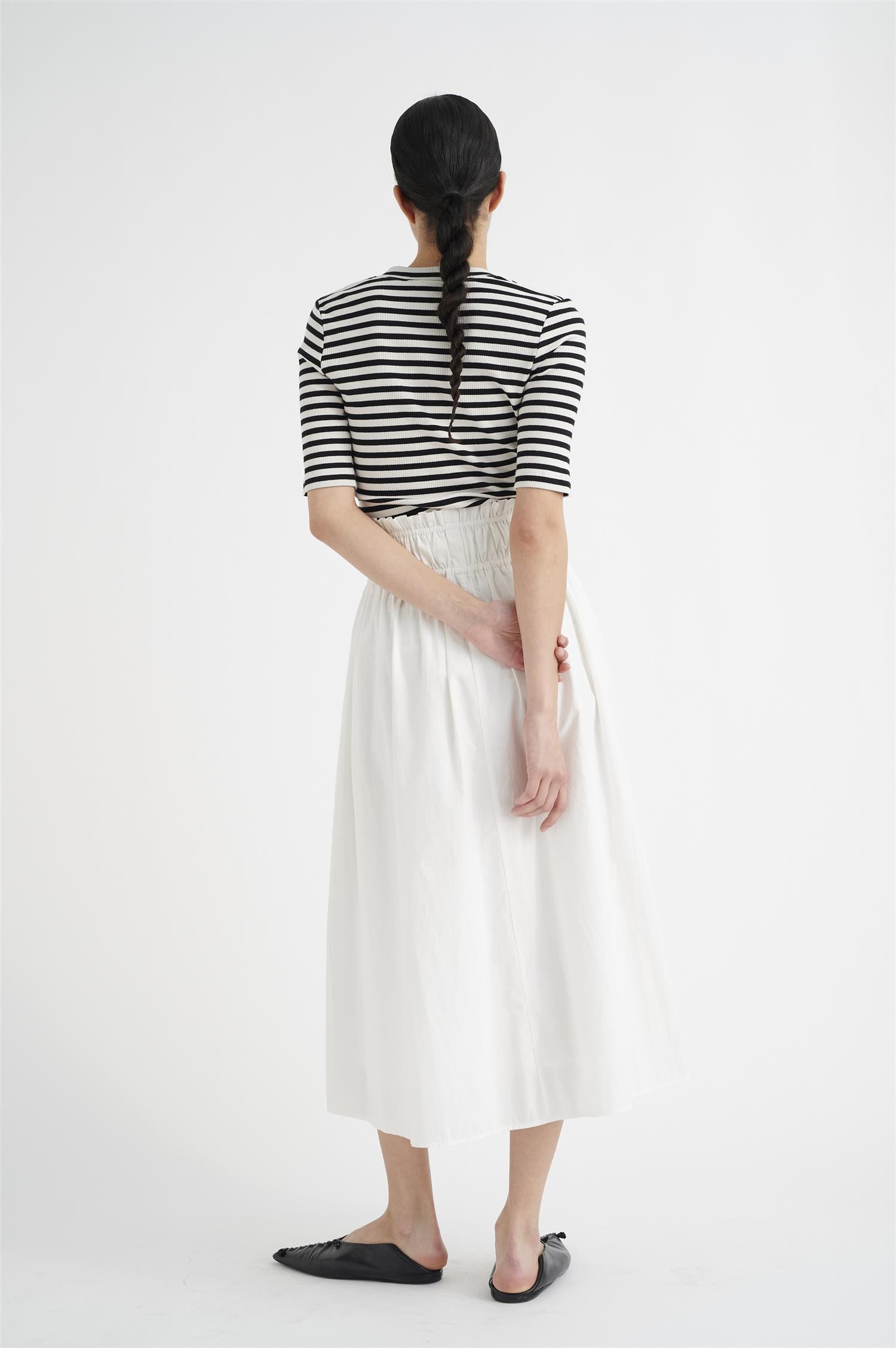 DagnaIW Striped V T-Shirt
