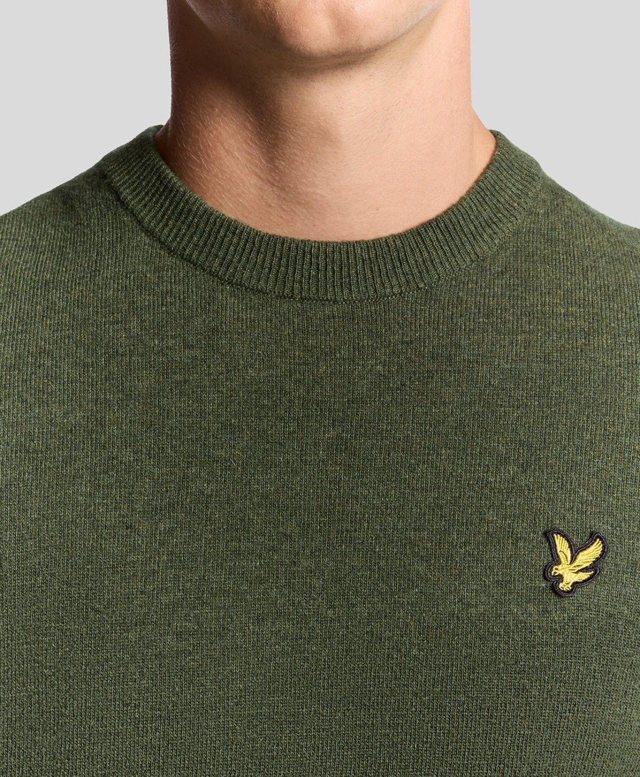 LAMBSWOOL BLEND CREW NECK JUMPER