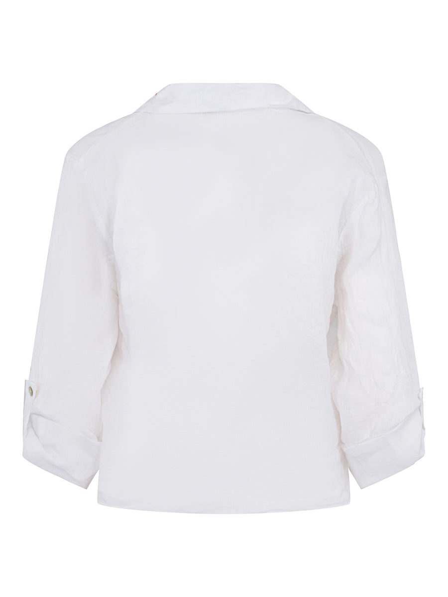 Tie Linen Shirt 253821