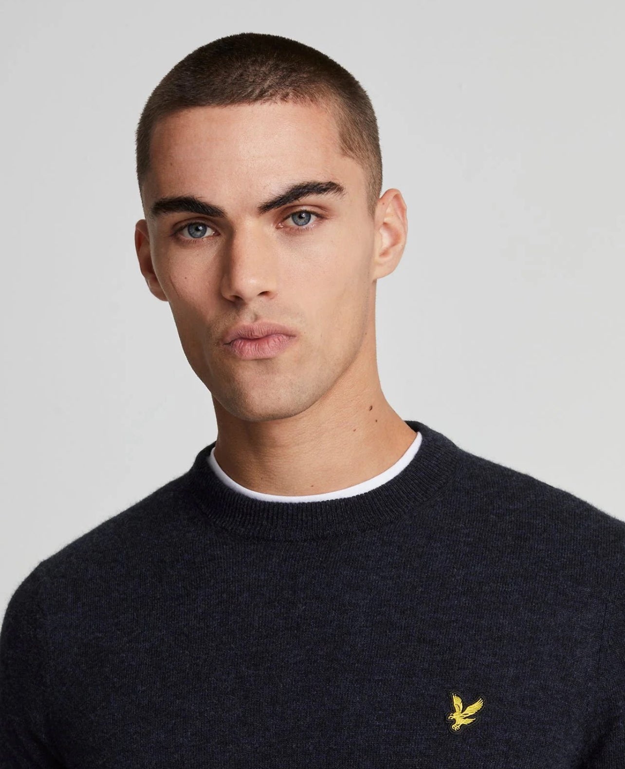 LAMBSWOOL BLEND CREW NECK JUMPER