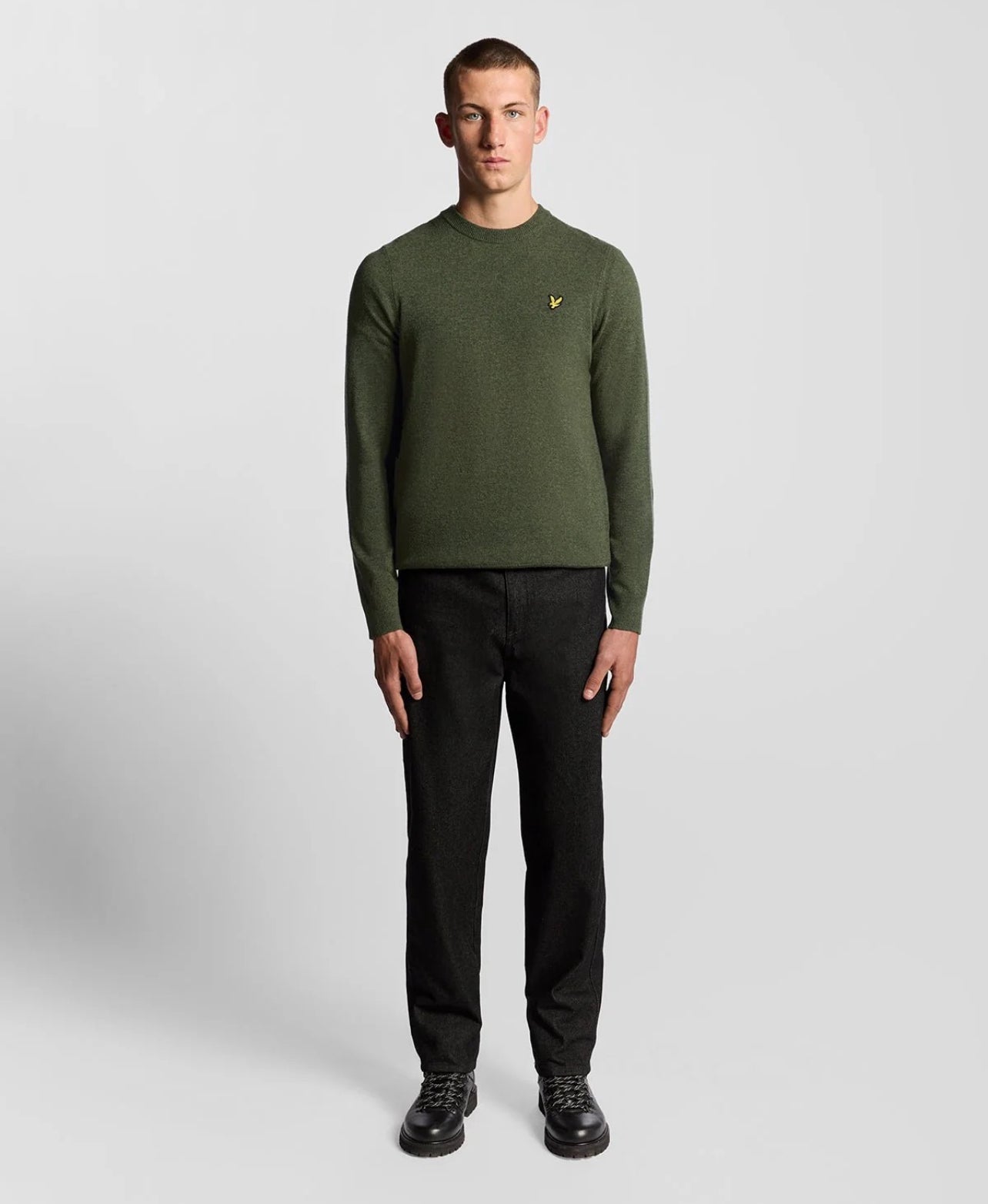 LAMBSWOOL BLEND CREW NECK JUMPER