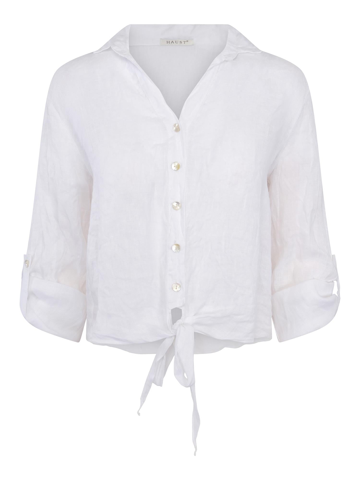 Tie Linen Shirt 243821