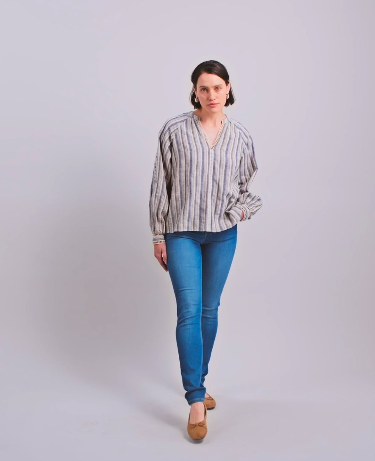 MM ZENIA LINEN BLOUSE