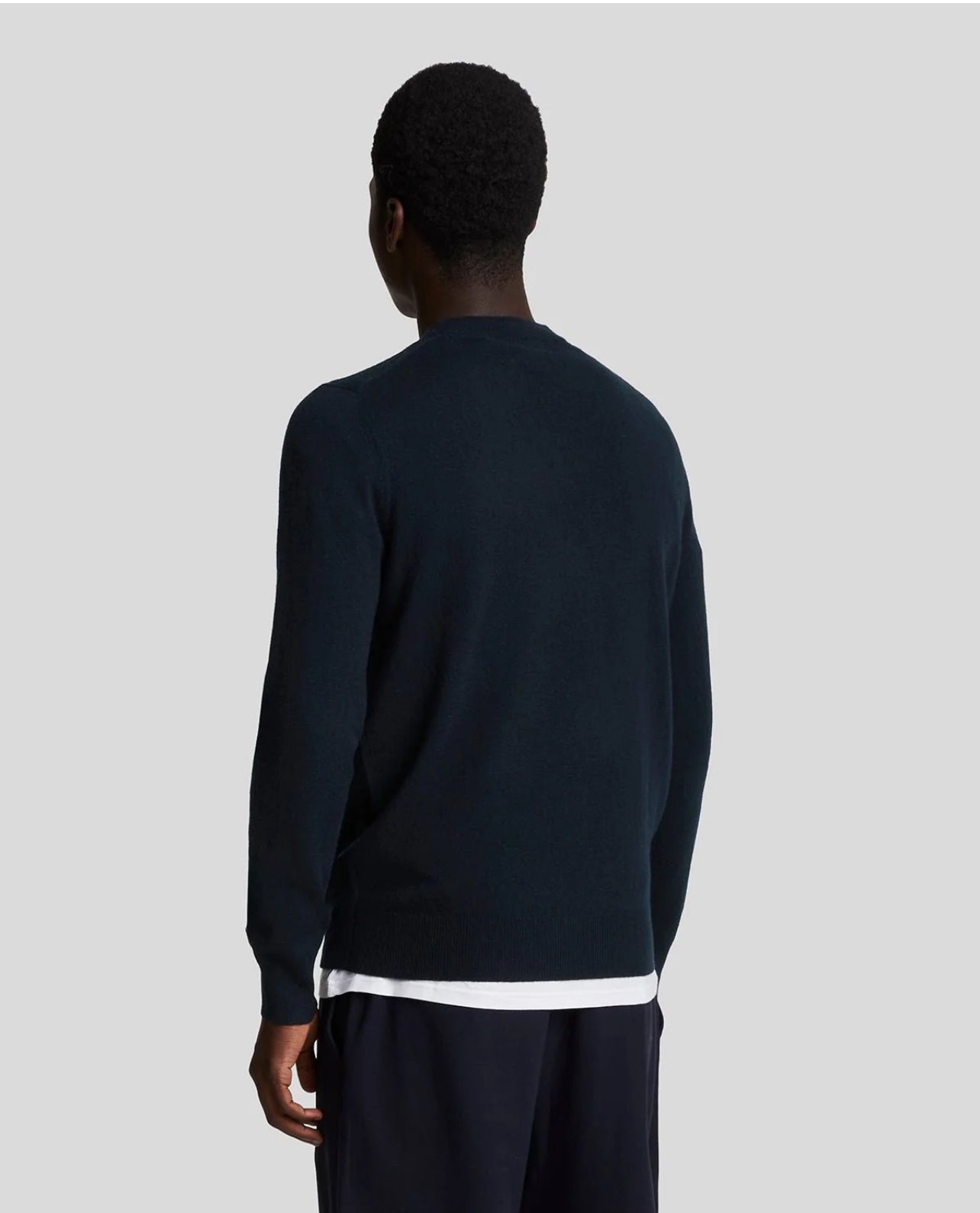 Tonal Eagle Lambswool Crew Neck