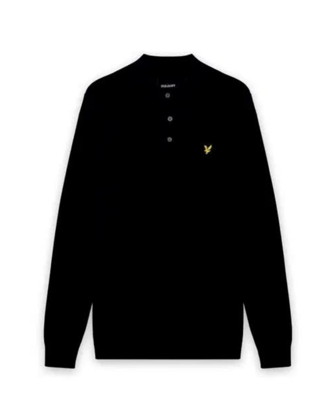 Cotton Merino Long Sleeve Knitted Polo