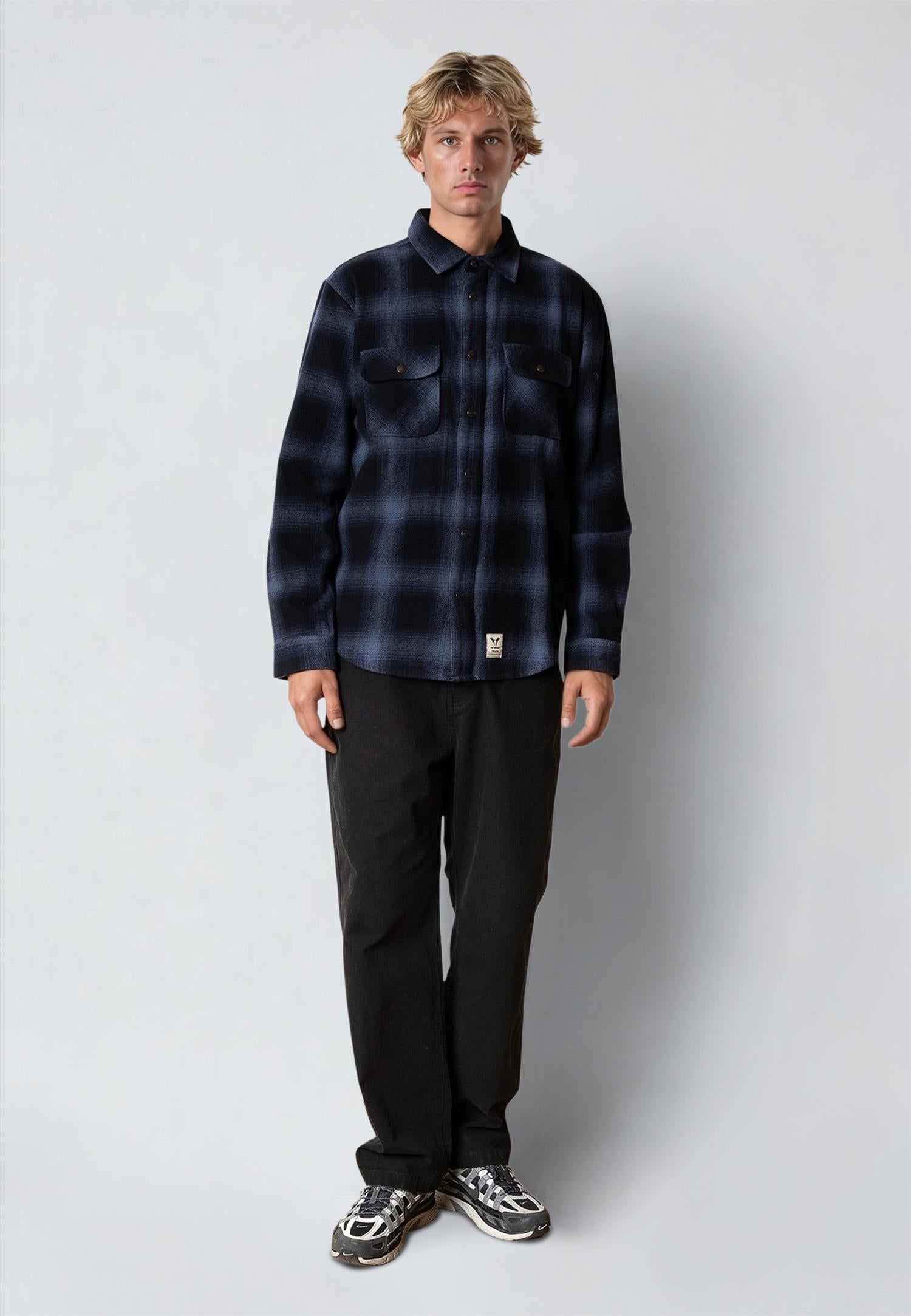 Adrian cotton check shirt