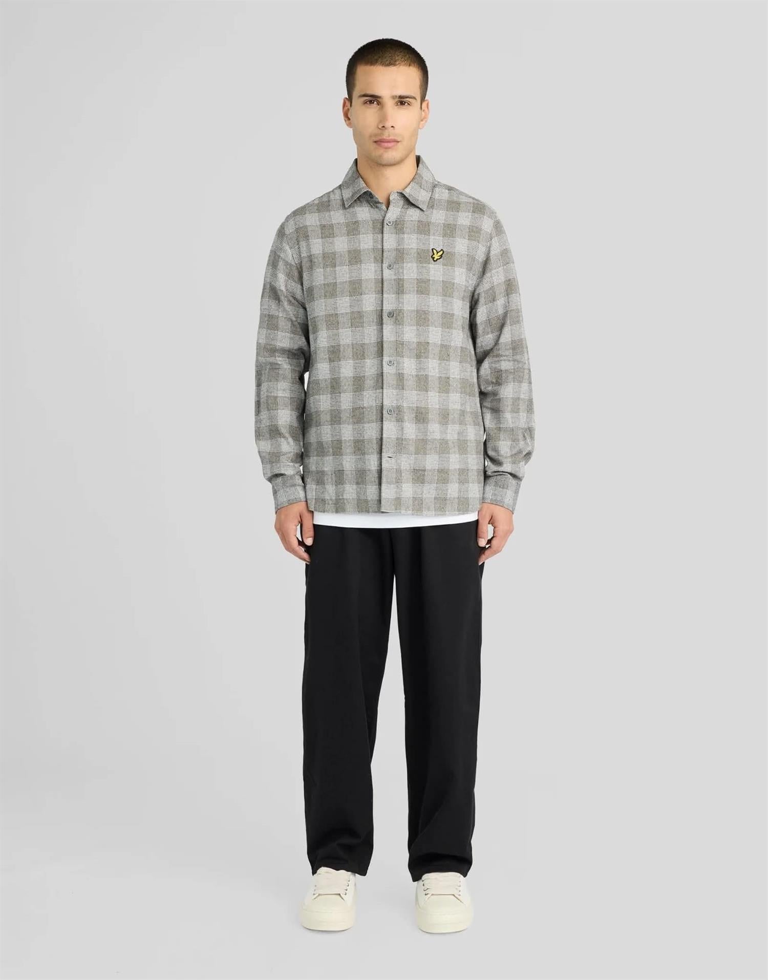 Static Check Flannel Shirt