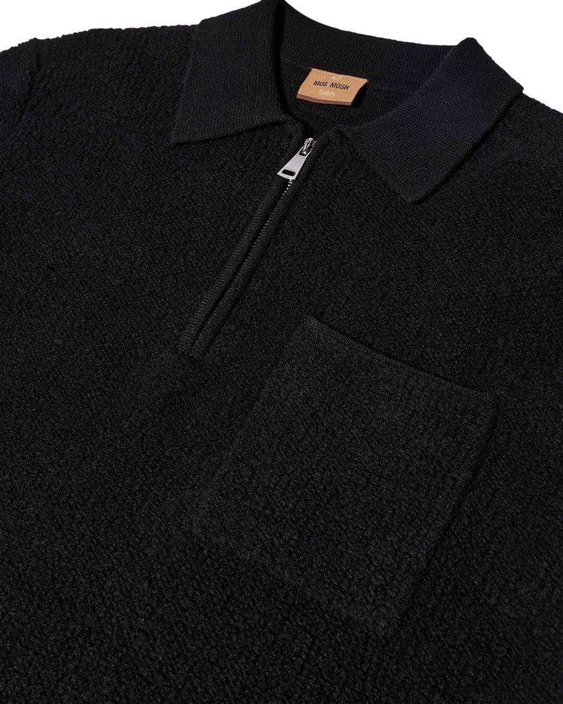 Mmgryan Soft Polo Zip Knit
