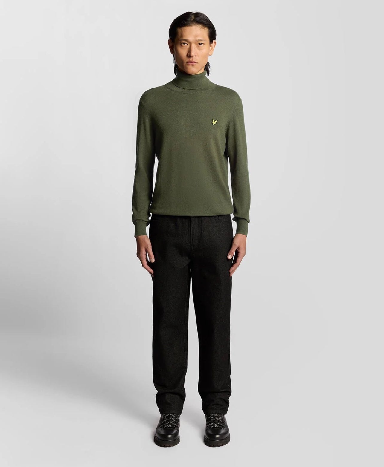 Cotton Merino Turtleneck Jumper