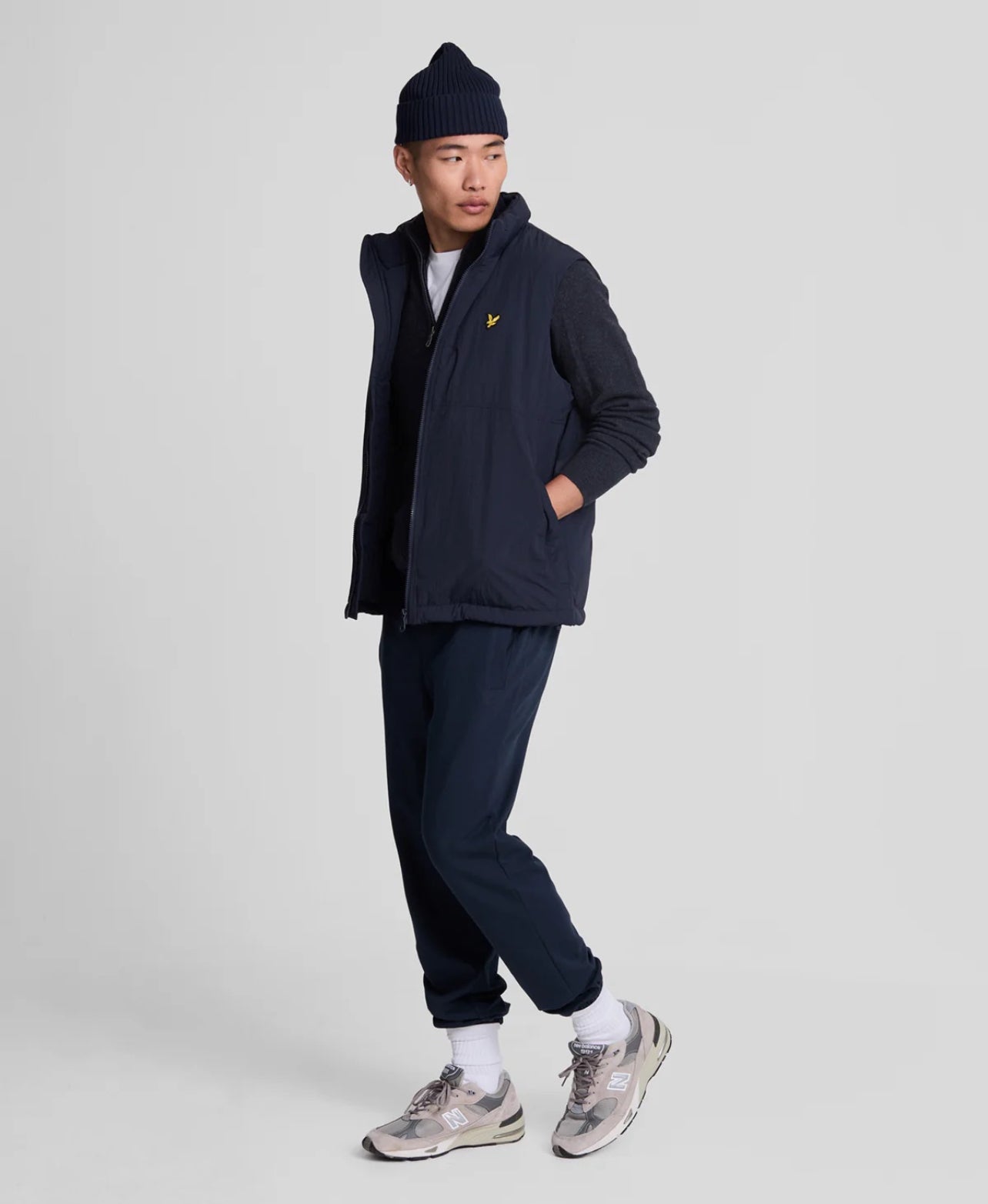 LAMBSWOOL BLEND ZIP TROUGH CARDIGAN