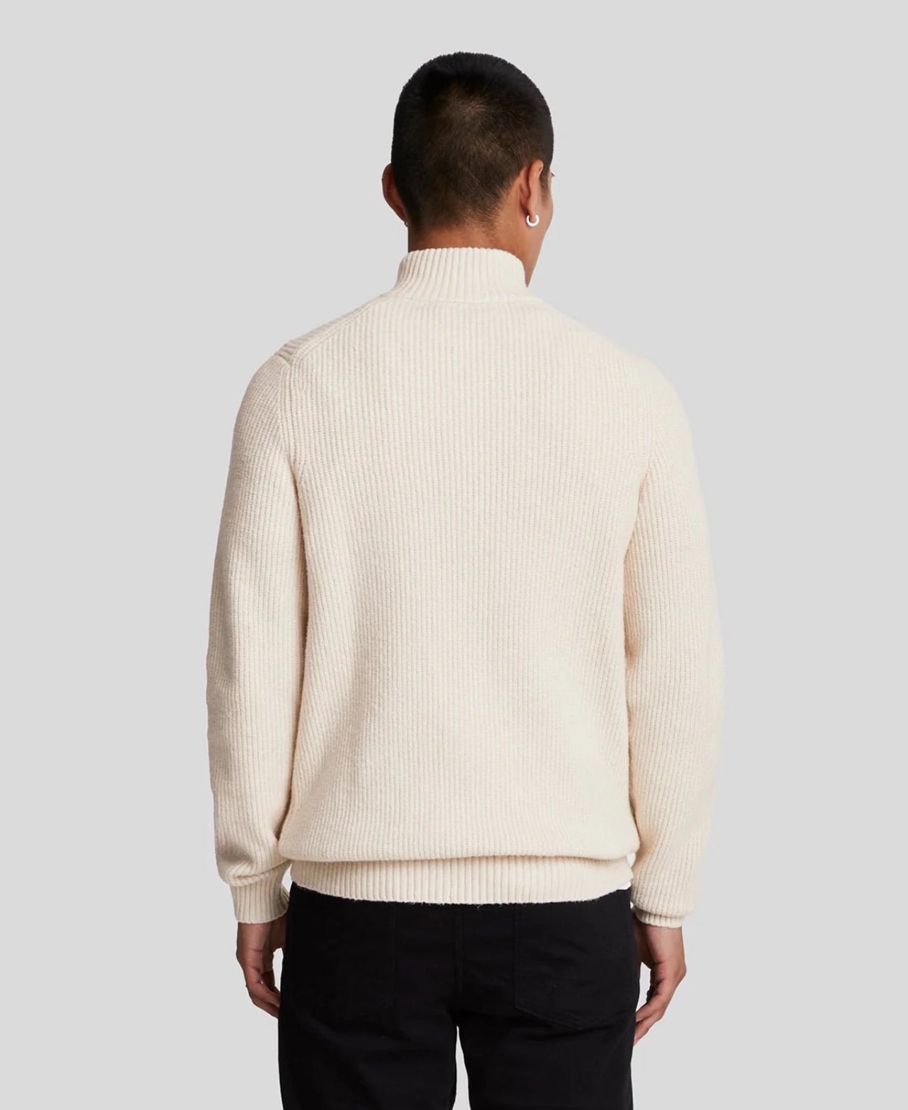 SHAKER STITCH QUARTER ZIP