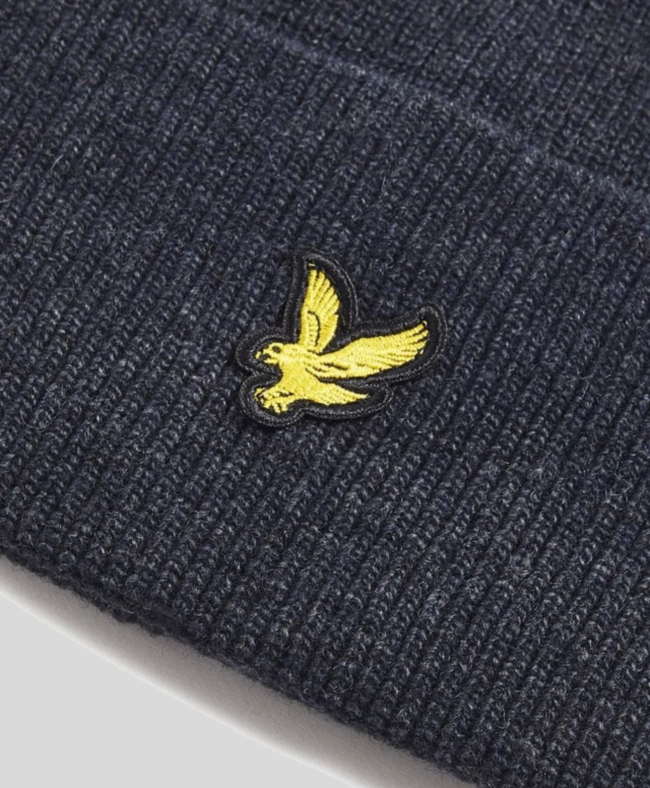 Lambswool Blend Ribbed Beanie