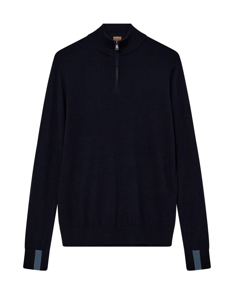 Mmgadam Soft Zip Turtle Neck Knit