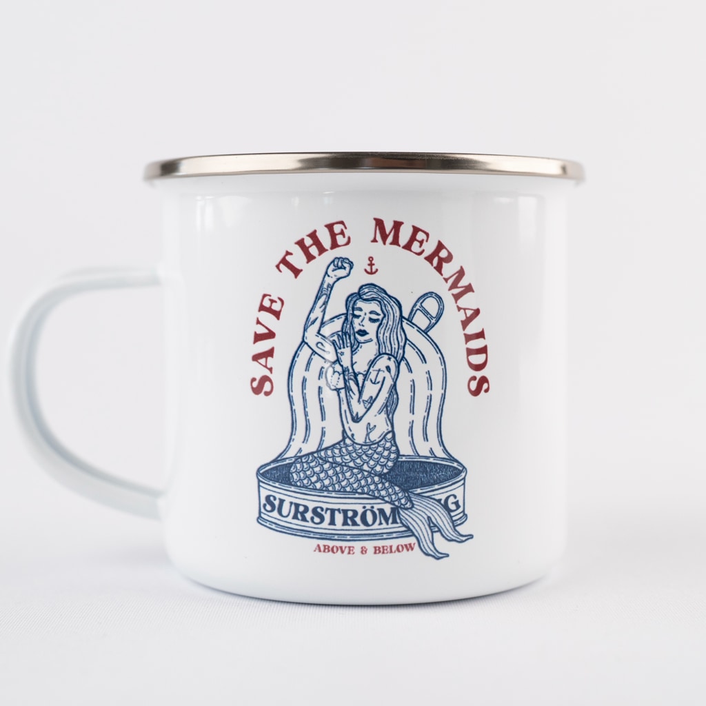 Tinned Mermaid Enamel Mug