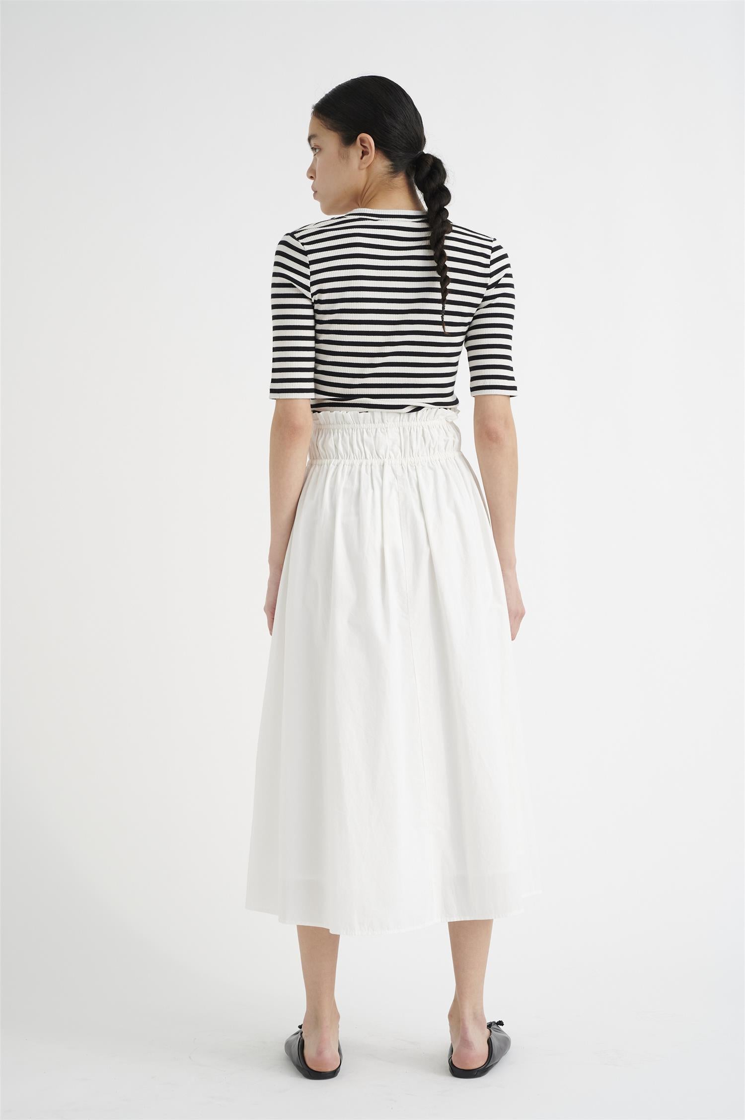 DagnaIW Striped V T-Shirt