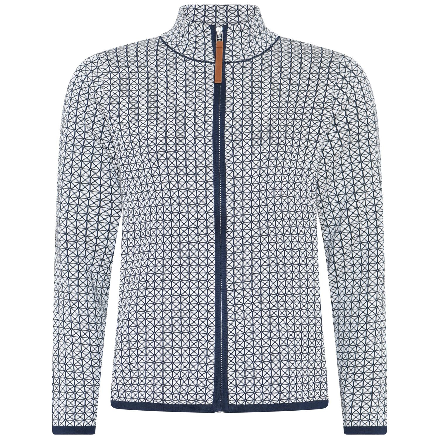 3964 Turtleneck zipped cardigan