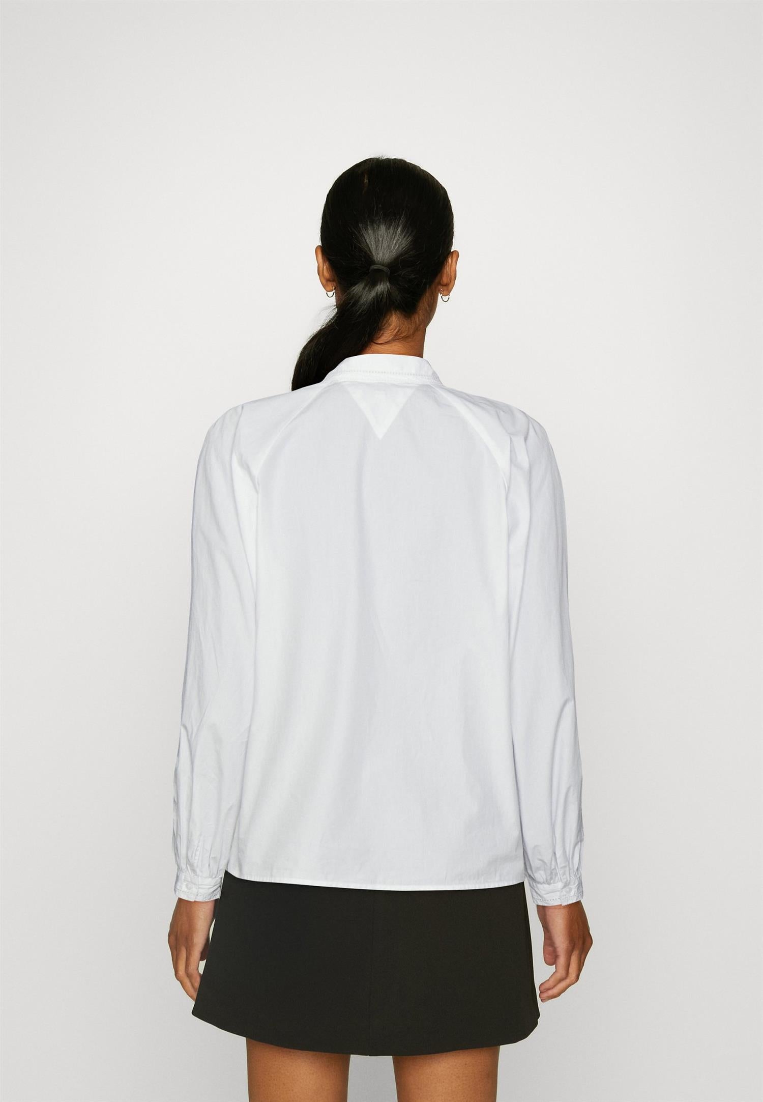 ORG SOLID COTTON BLOUSE